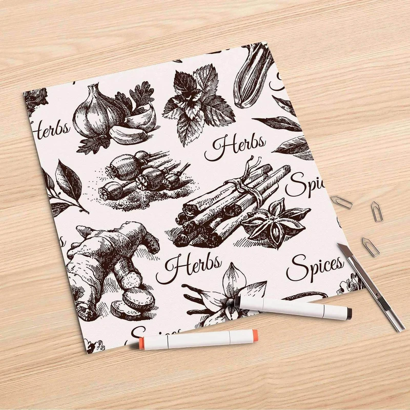 Folienbogen (30x30 cm) - Design: Spices