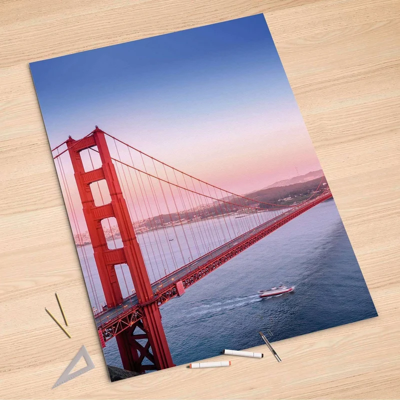 Folienbogen (100x150 cm) - Design: Golden Gate
