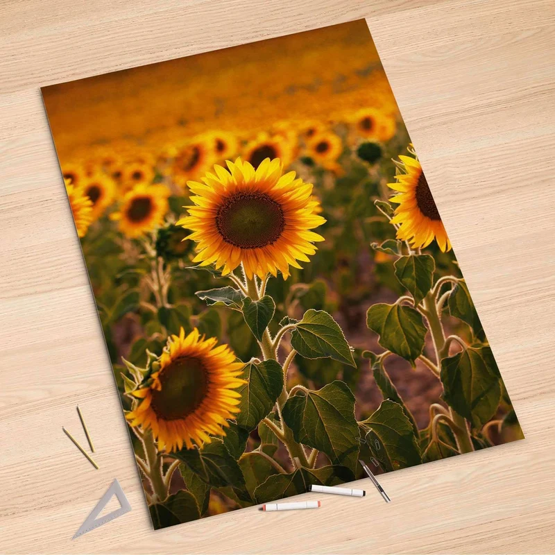 Folienbogen (100x150 cm) - Design: Sunflowers