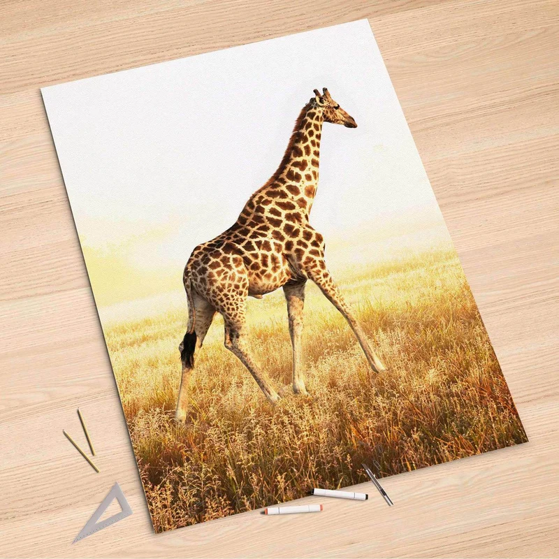 Folienbogen (100x150 cm) - Design: Savanna Giraffe