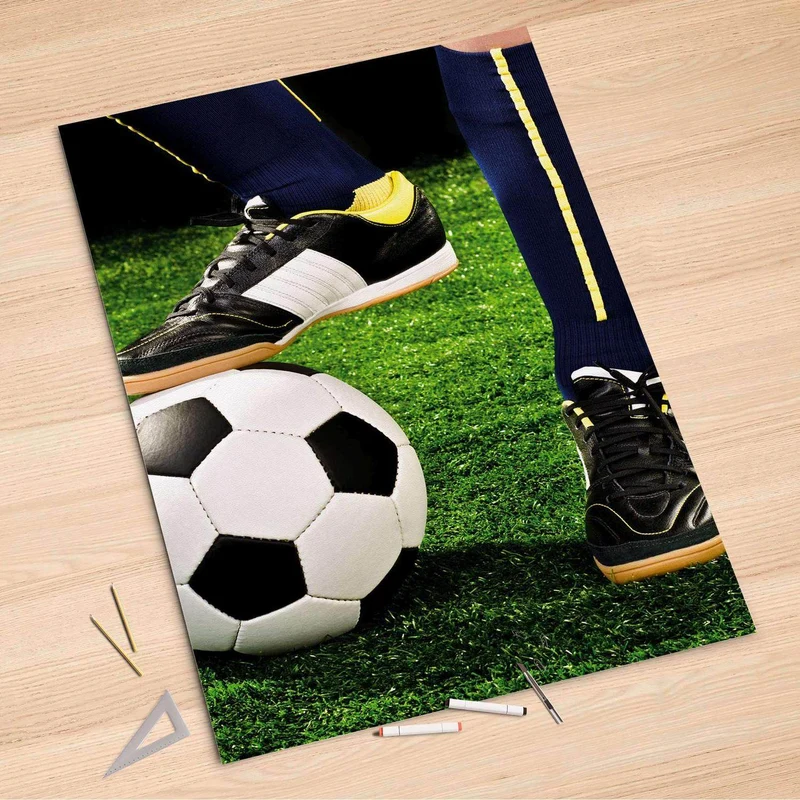 Folienbogen (100x150 cm) - Design: Fussballstar