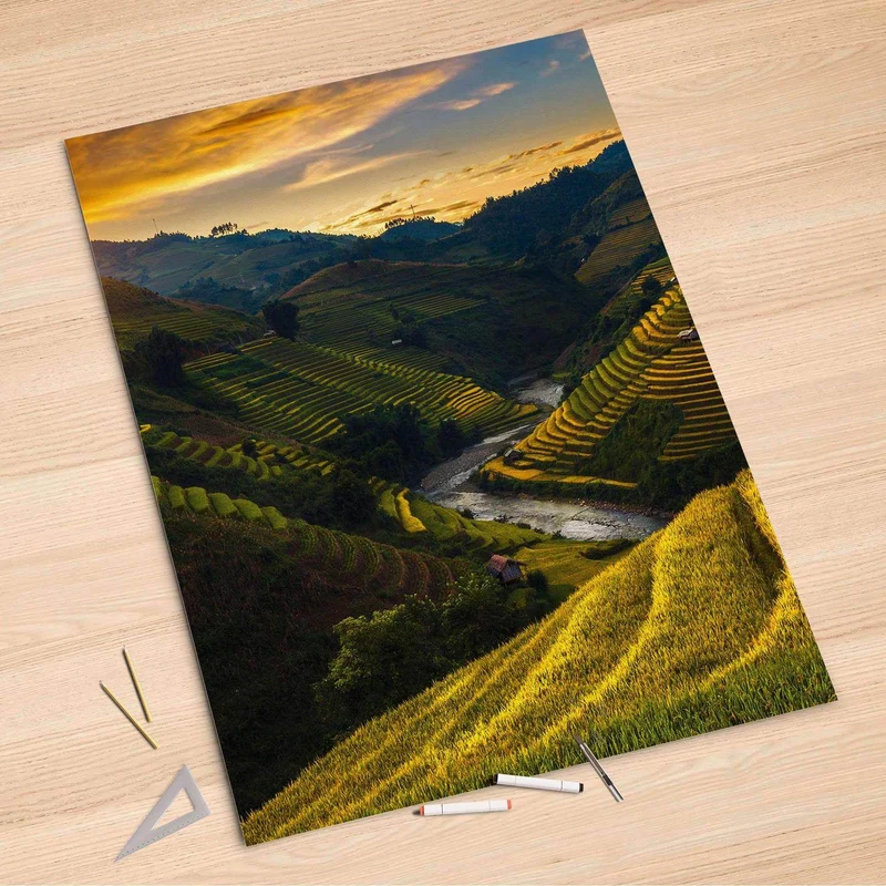 Folienbogen (100x150 cm) - Design: Reisterrassen