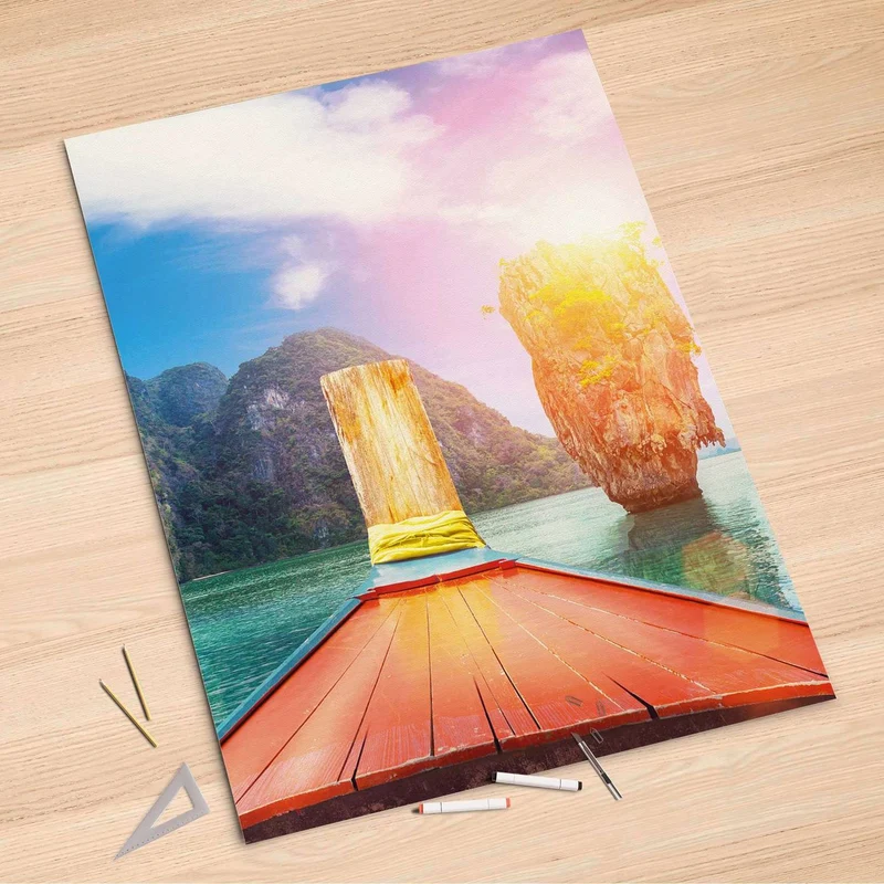 Folienbogen (100x150 cm) - Design: Blue Water Lagoon