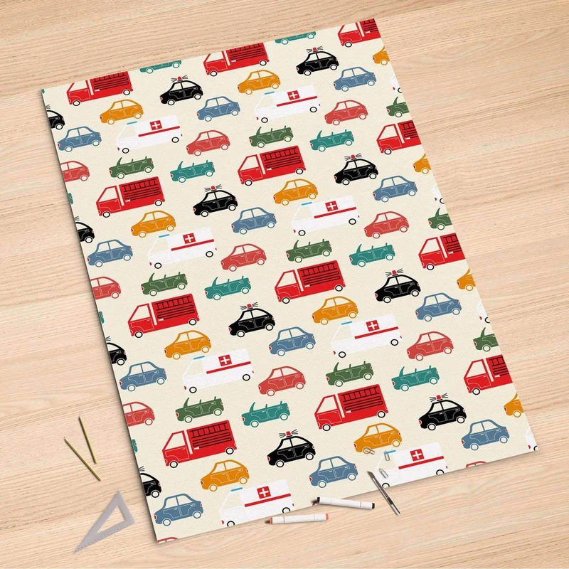 Folienbogen (100x150 cm) - Design: Cars
