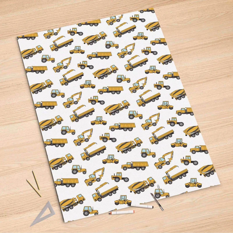 Folienbogen (100x150 cm) - Design: Working Cars