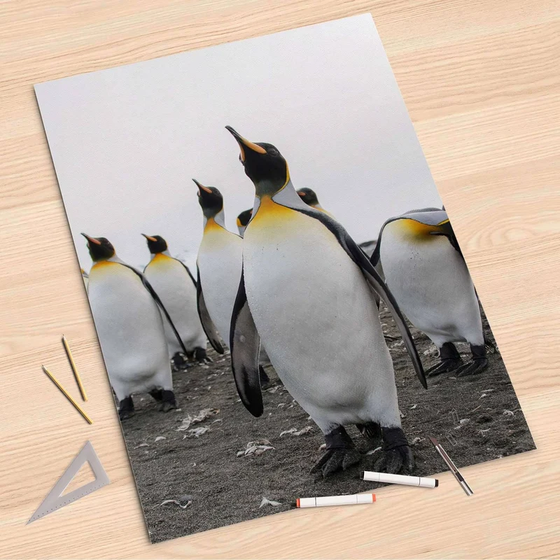 Folienbogen (80x120 cm) - Design: Penguin Family