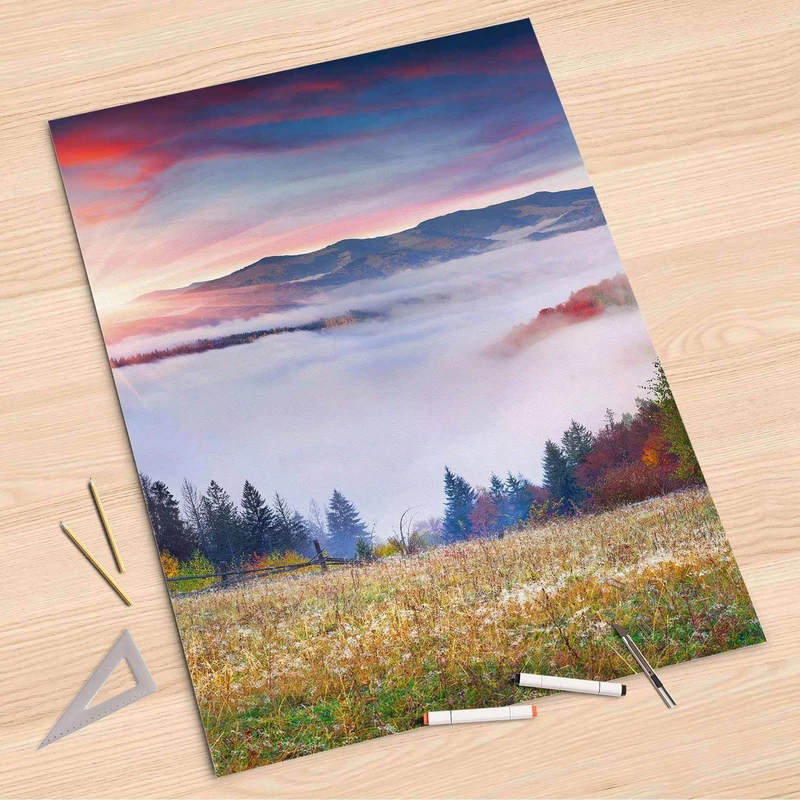 Folienbogen (80x120 cm) - Design: Herbstwald