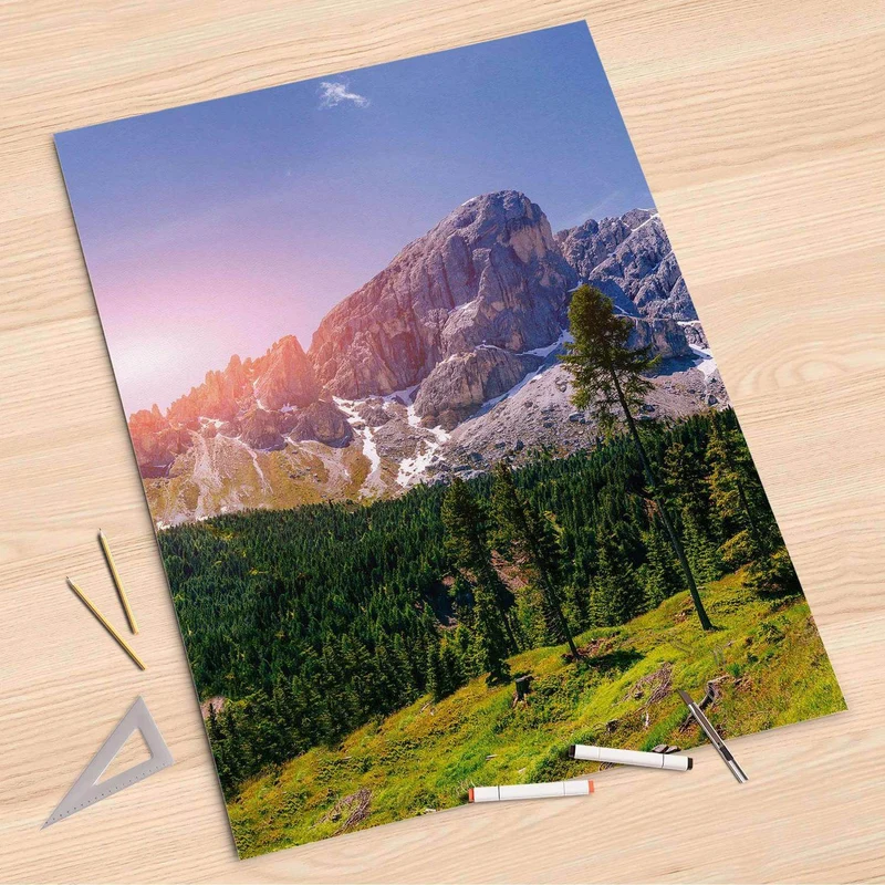 Folienbogen (80x120 cm) - Design: Alpenblick