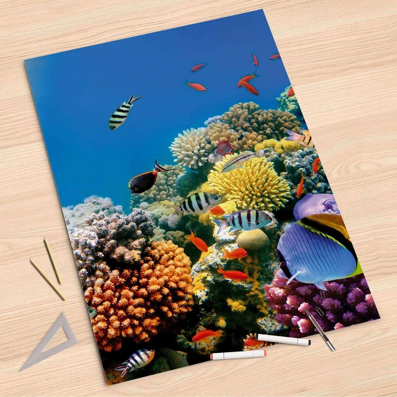 Folienbogen (80x120 cm) - Design: Coral Reef