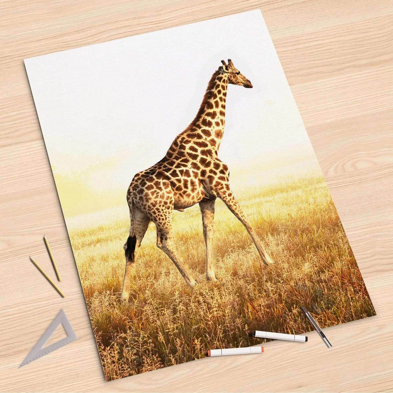 Folienbogen (80x120 cm) - Design: Savanna Giraffe