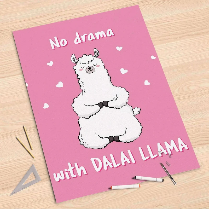 Folienbogen (80x120 cm) - Design: Dalai Llama