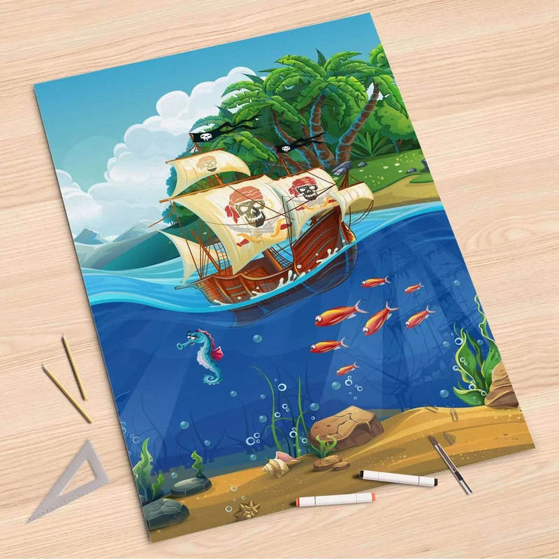 Folienbogen (80x120 cm) - Design: Pirates