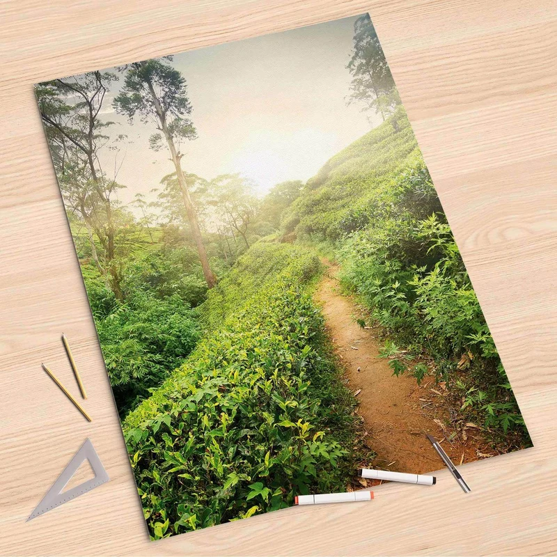Folienbogen (80x120 cm) - Design: Green Tea Fields