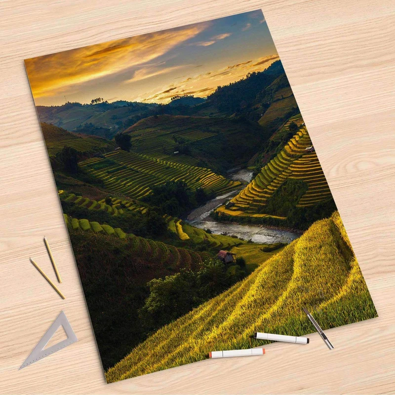 Folienbogen (80x120 cm) - Design: Reisterrassen