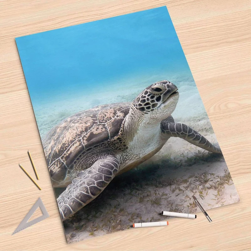 Folienbogen (80x120 cm) - Design: Green Sea Turtle