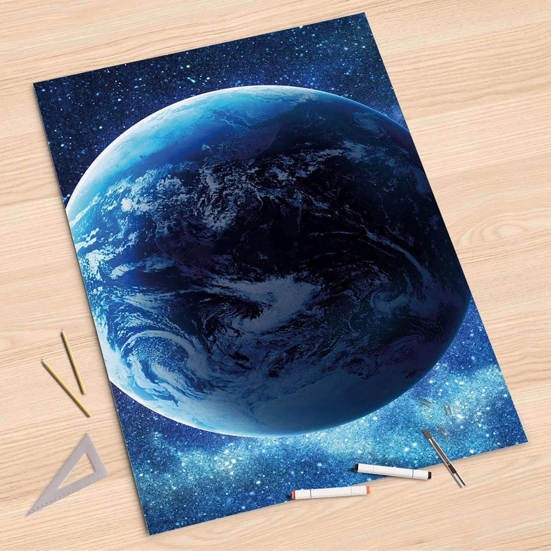 Folienbogen (80x120 cm) - Design: Planet Blue
