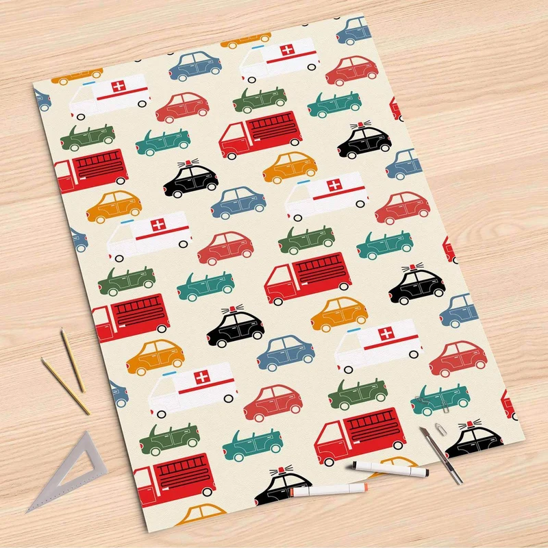Folienbogen (80x120 cm) - Design: Cars
