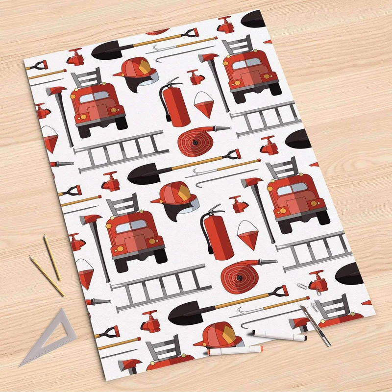 Folienbogen (80x120 cm) - Design: Firefighter