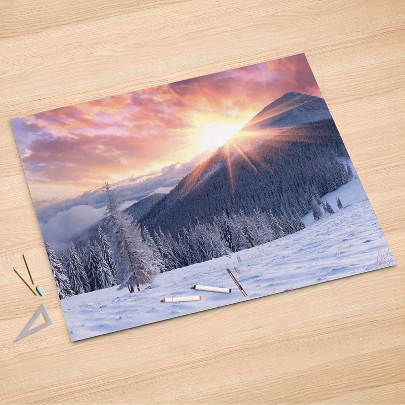 Folienbogen (150x100 cm) - Design: Zauberhafte Winterlandschaft