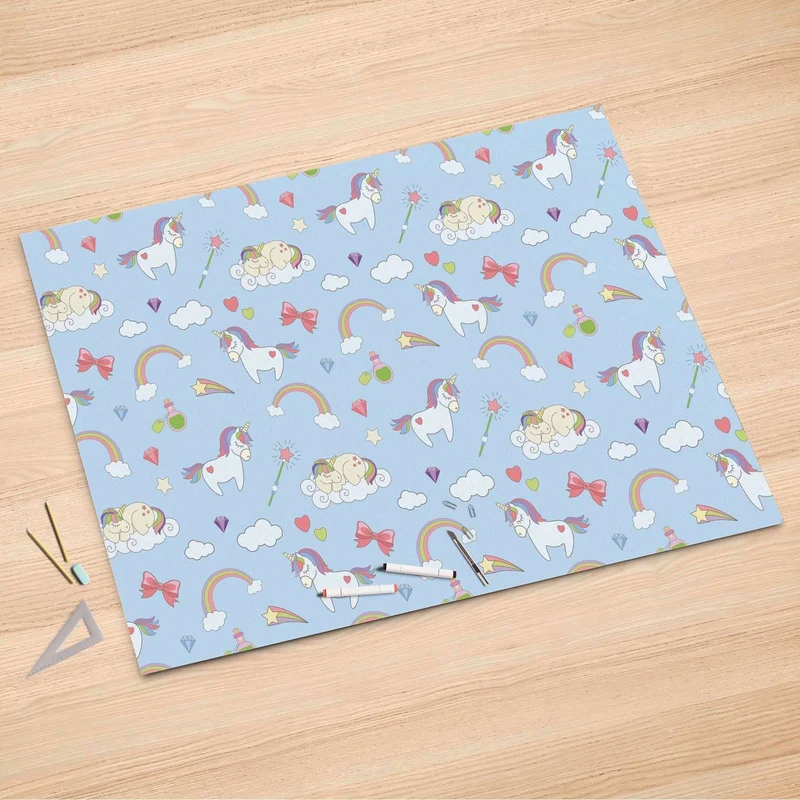 Folienbogen (150x100 cm) - Design: Rainbow Unicorn