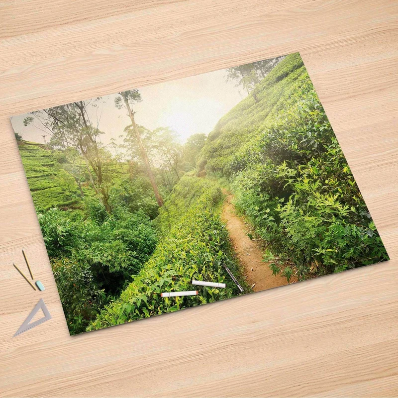 Folienbogen (150x100 cm) - Design: Green Tea Fields