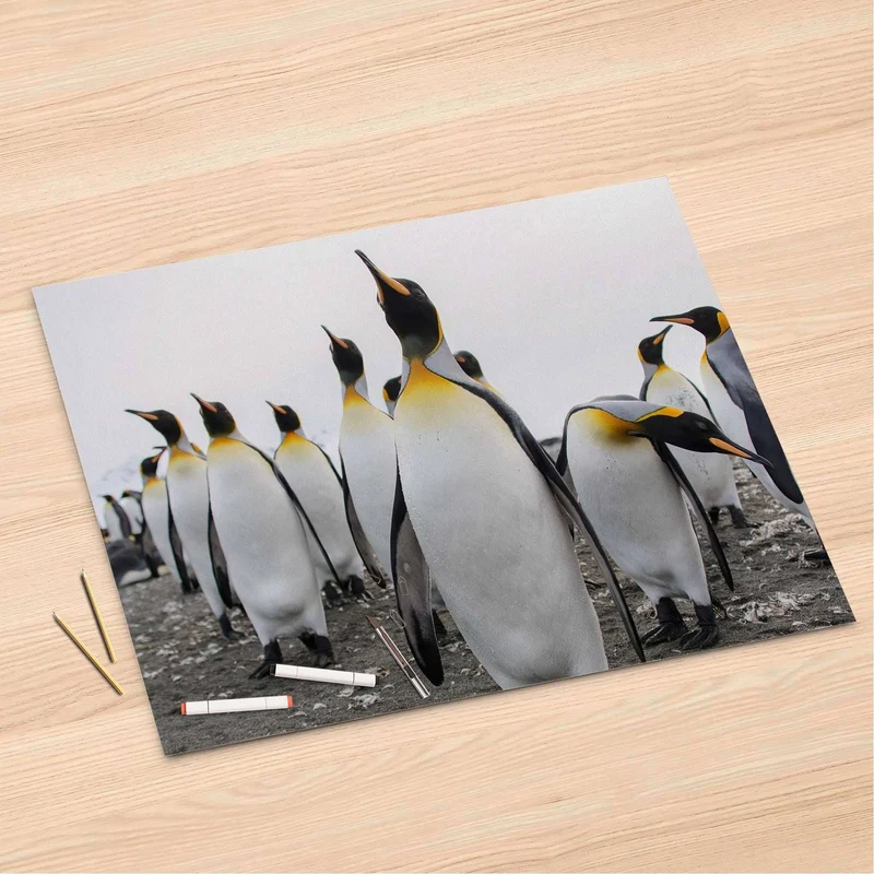 Folienbogen (120x80 cm) - Design: Penguin Family