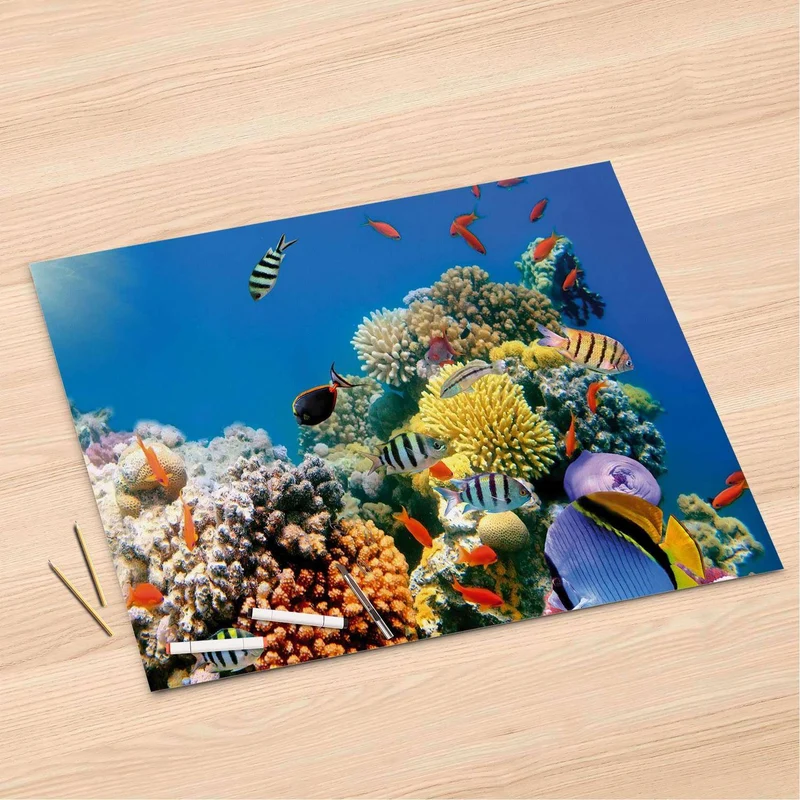 Folienbogen (120x80 cm) - Design: Coral Reef