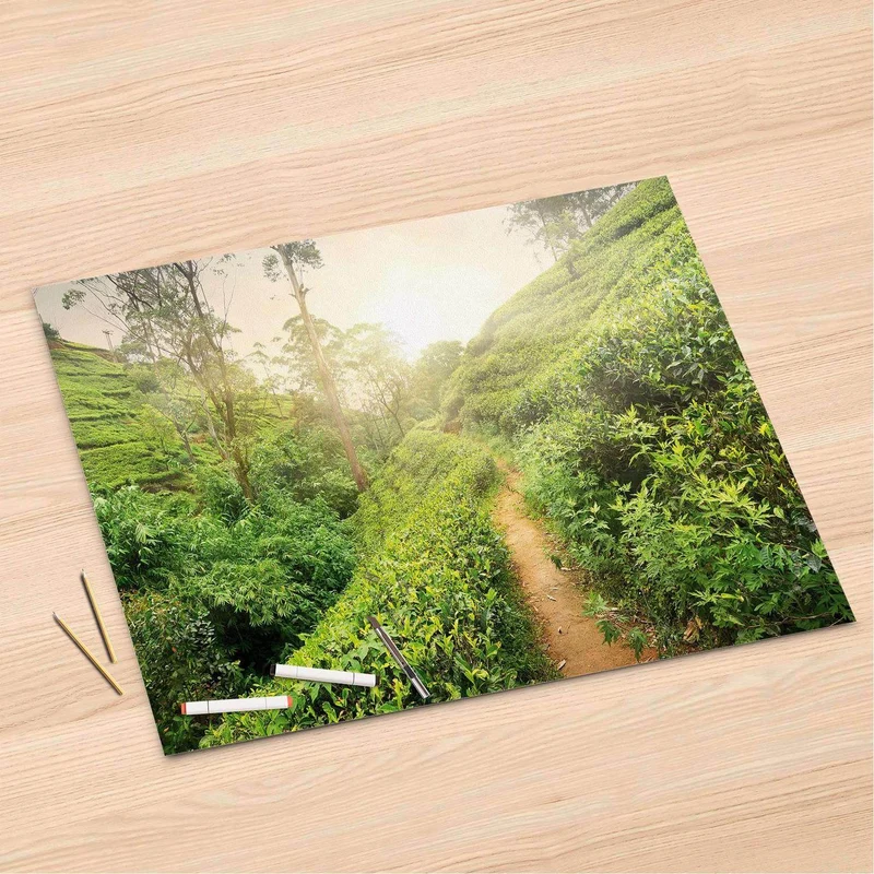 Folienbogen (120x80 cm) - Design: Green Tea Fields