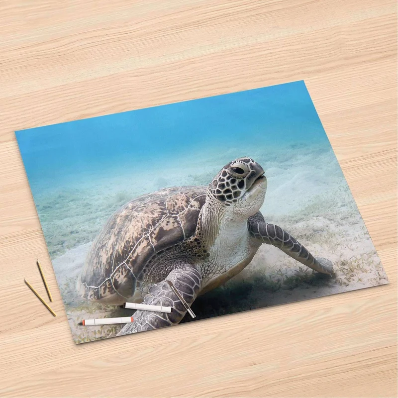 Folienbogen (120x80 cm) - Design: Green Sea Turtle