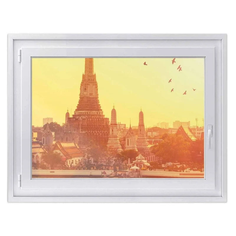 Fensterfolie [quer] - Design: Bangkok Sunset