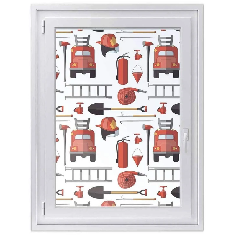 Fensterfolie [hoch] - Design: Firefighter