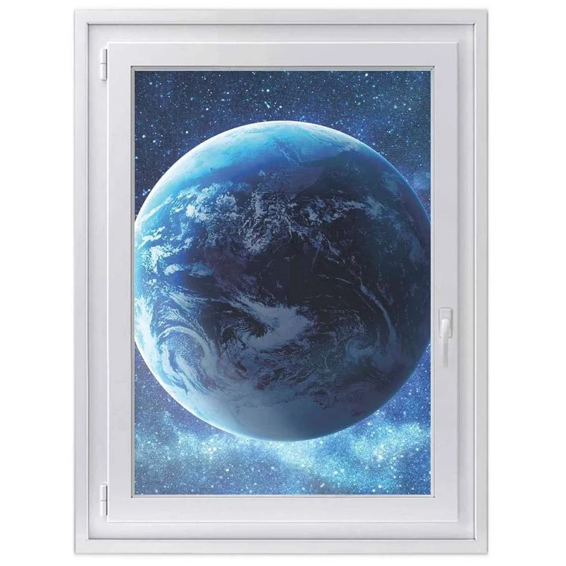 Fensterfolie [hoch] - Design: Planet Blue