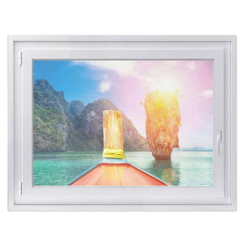 Fensterfolie [quer] - Design: Blue Water Lagoon