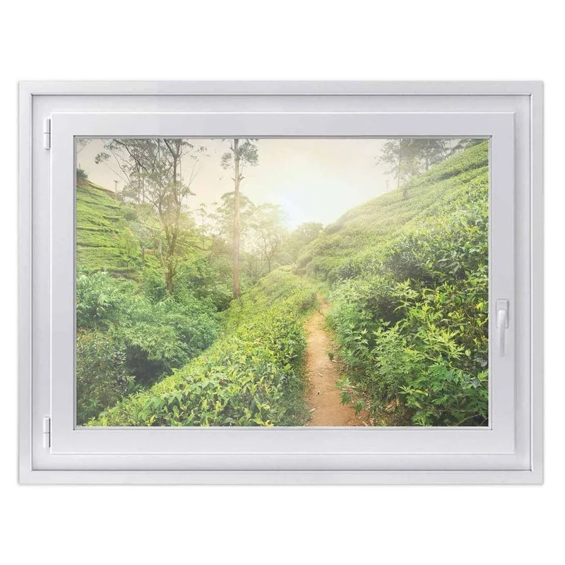 Fensterfolie [quer] - Design: Green Tea Fields