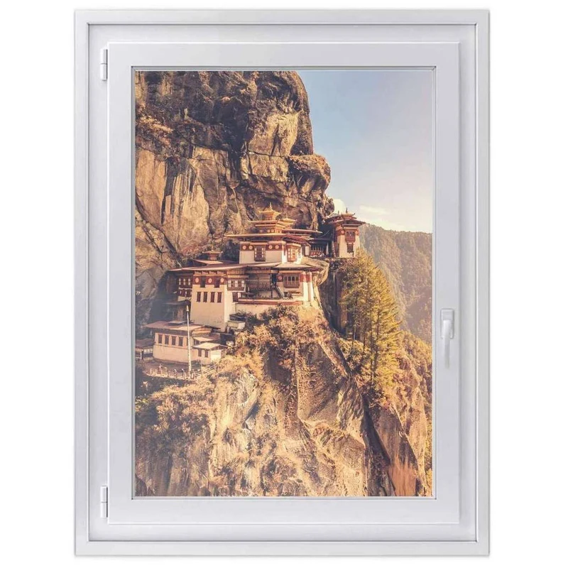 Fensterfolie [hoch] - Design: Bhutans Paradise