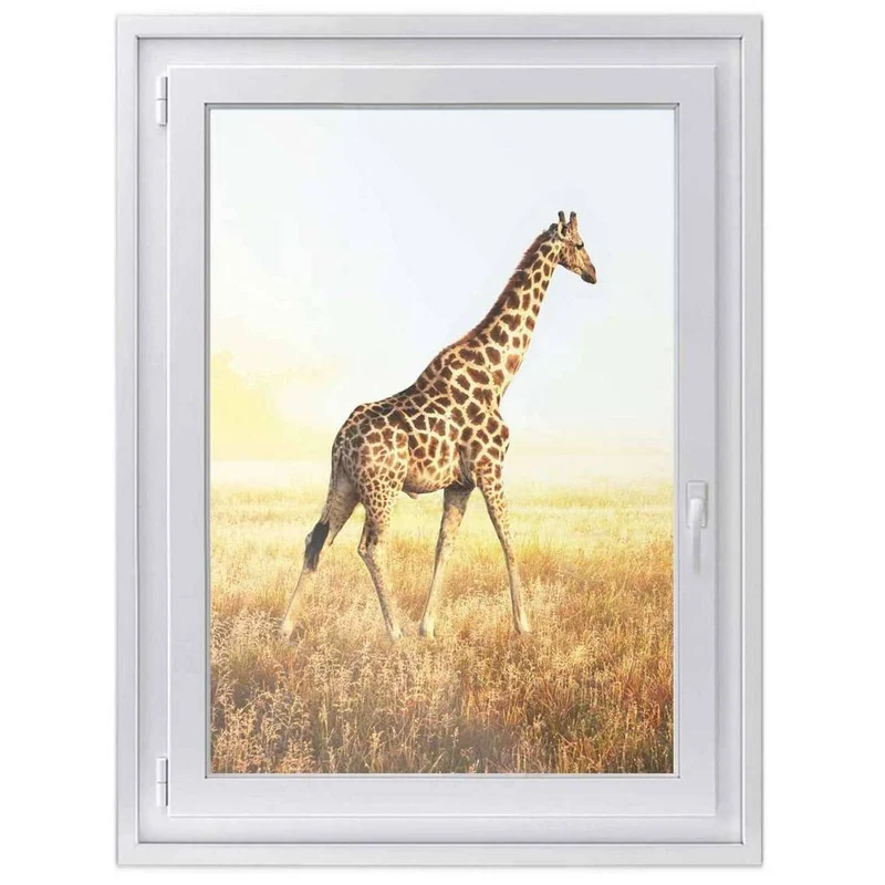 Fensterfolie [hoch] - Design: Savanna Giraffe