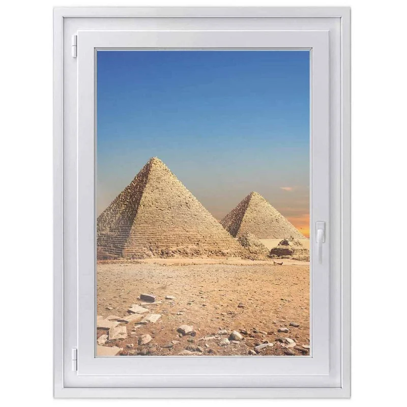 Fensterfolie [hoch] - Design: Pyramids