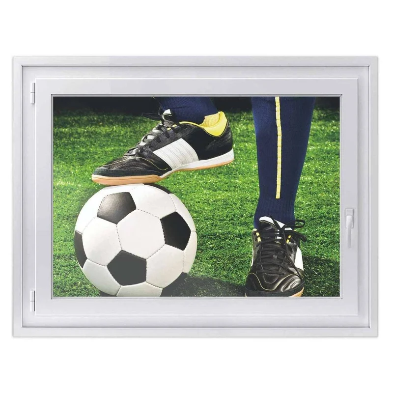 Fensterfolie [quer] - Design: Fussballstar