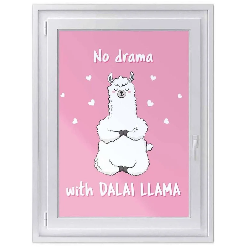 Fensterfolie [hoch] - Design: Dalai Llama