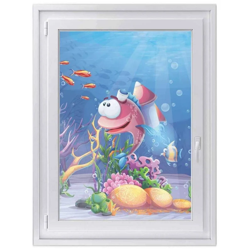 Fensterfolie [hoch] - Design: Bubbles