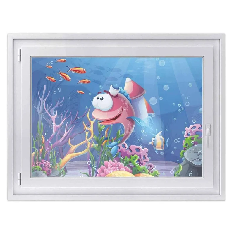 Fensterfolie [quer] - Design: Bubbles