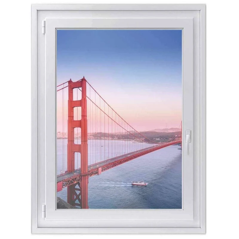 Fensterfolie [hoch] - Design: Golden Gate