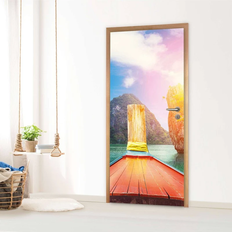 Türfolie - Design: Blue Water Lagoon
