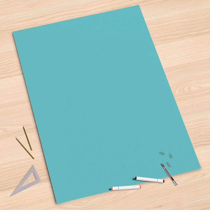 Folienbogen (80x120 cm) - Design: Türkisgrün Light