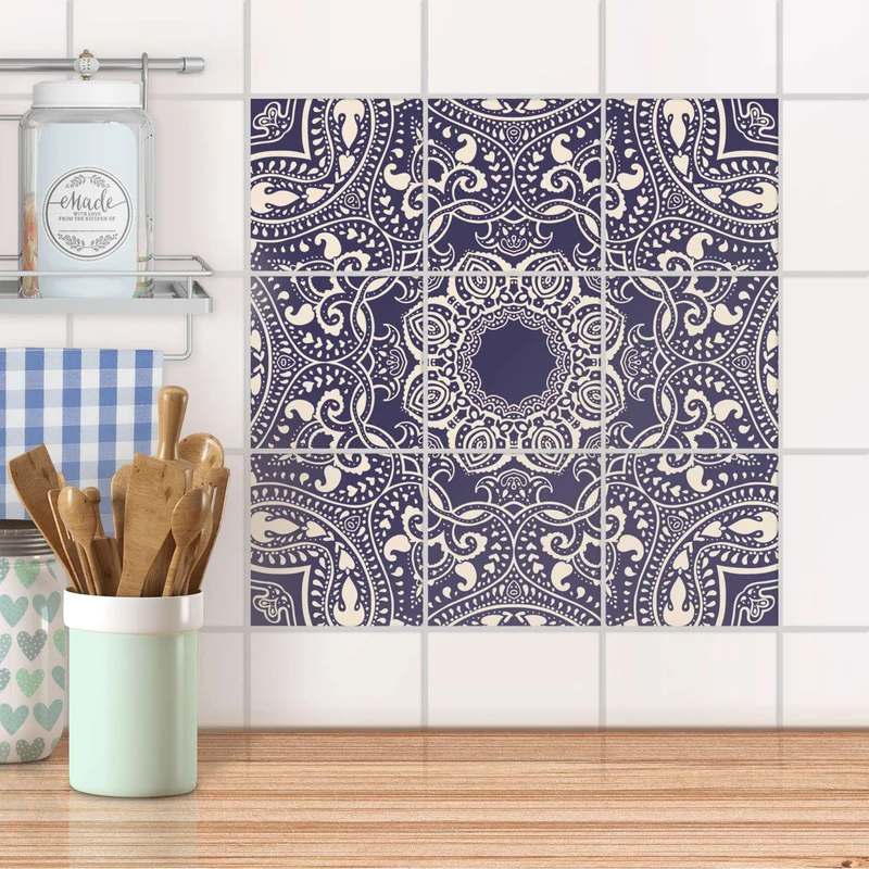 Klebefliesen für Küche & Bad - Design: Blue Mandala