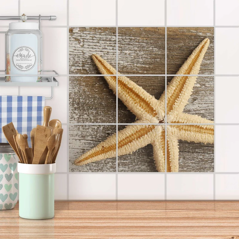 Klebefliesen für Küche & Bad - Design: Starfish