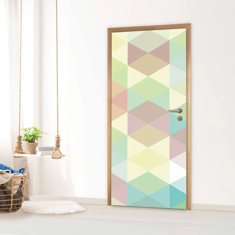 Türfolie - Design: Melitta Pastell Geometrie