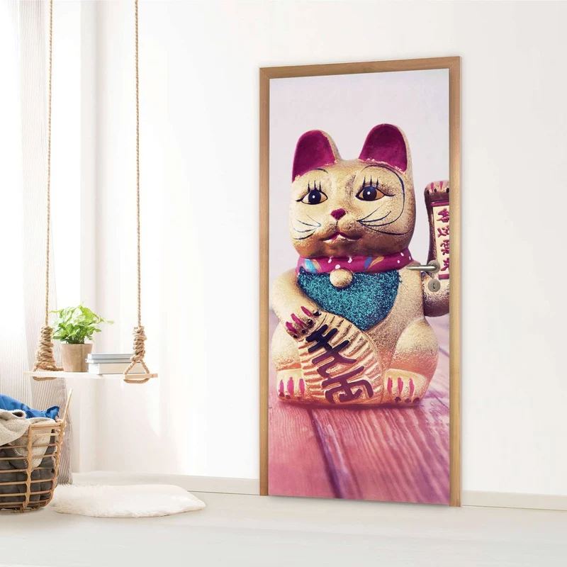 Türfolie - Design: Winkekatze