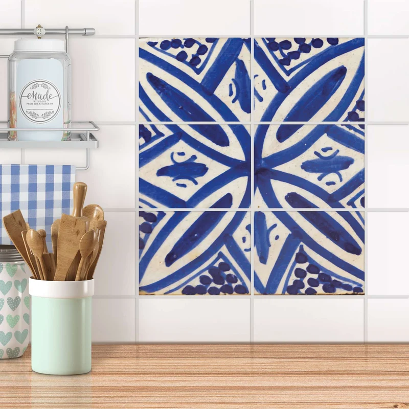 Fliesenfolie [quer] für Küche & Bad - Design: Spanish Tile 7