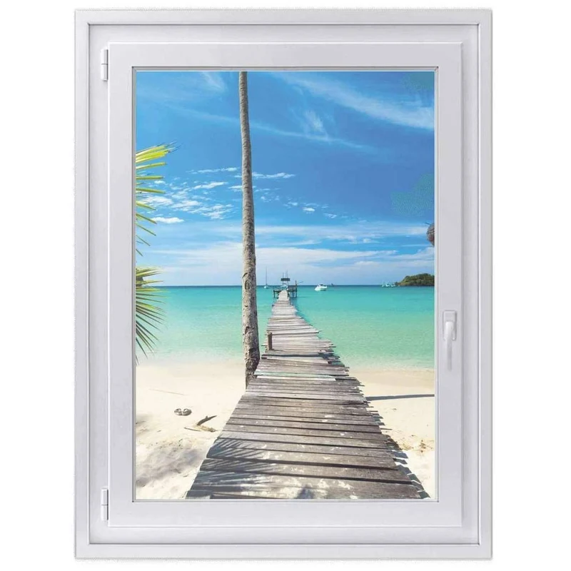 Fensterfolie [hoch] - Design: Blue Water